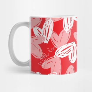 Doodle Heart Pattern for your Valentine Mug